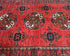 3x5 Red Ersari Afghan Hand Knotted Veg Dye Wool Area Rug